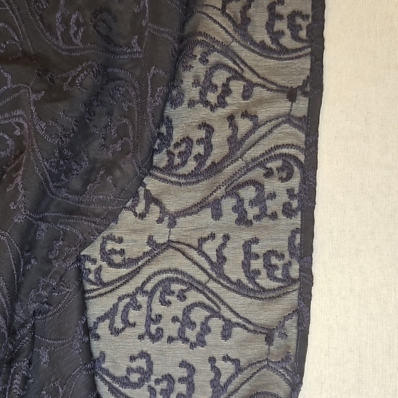 NWT Ann Taylor loft navy sheer embroidered top size Petite Small - Picture 9 of 12